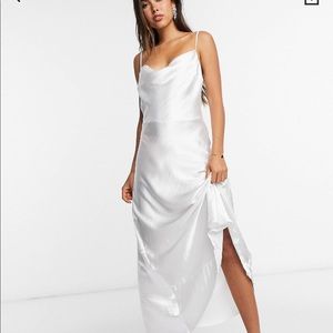 ASOS DESIGN satin maxi dress